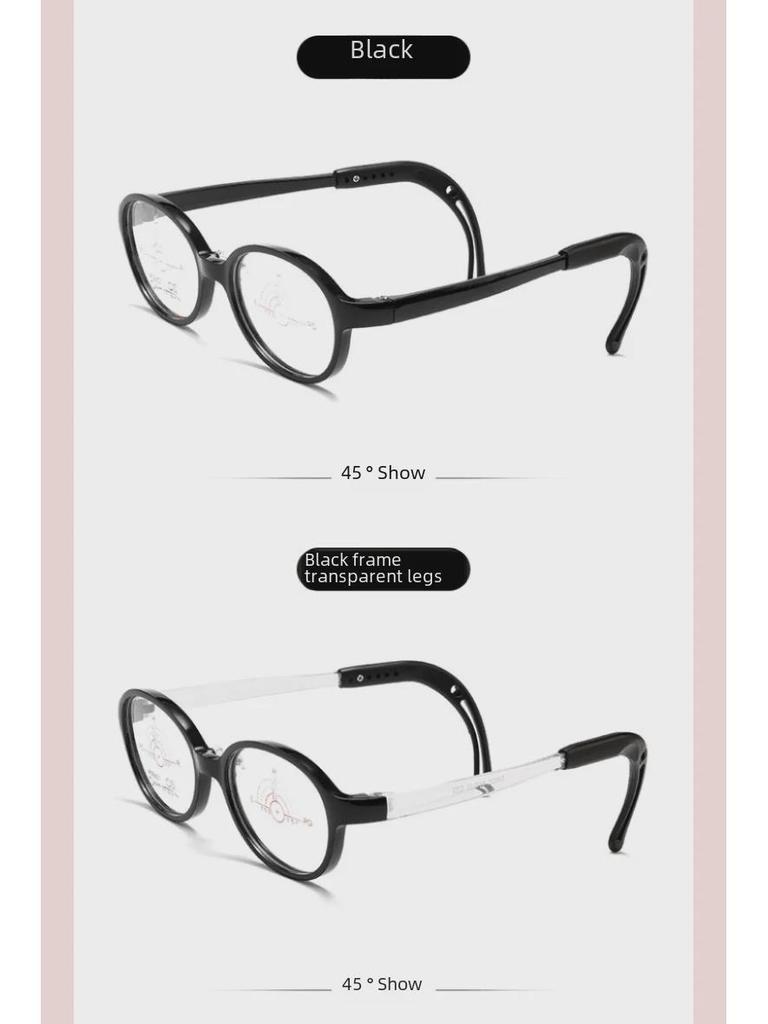 Самые продаваемые детские профессиональные очки с силиконовыми носоупорами, сверхлегкая прозрачная серая оправа для мужчин и женщин