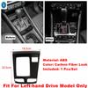 For Jeep Compass  -  Carbon Fiber Interior Gear Box / Engine Push / Glass Lift Button / Air AC Control Panel Cover Trim