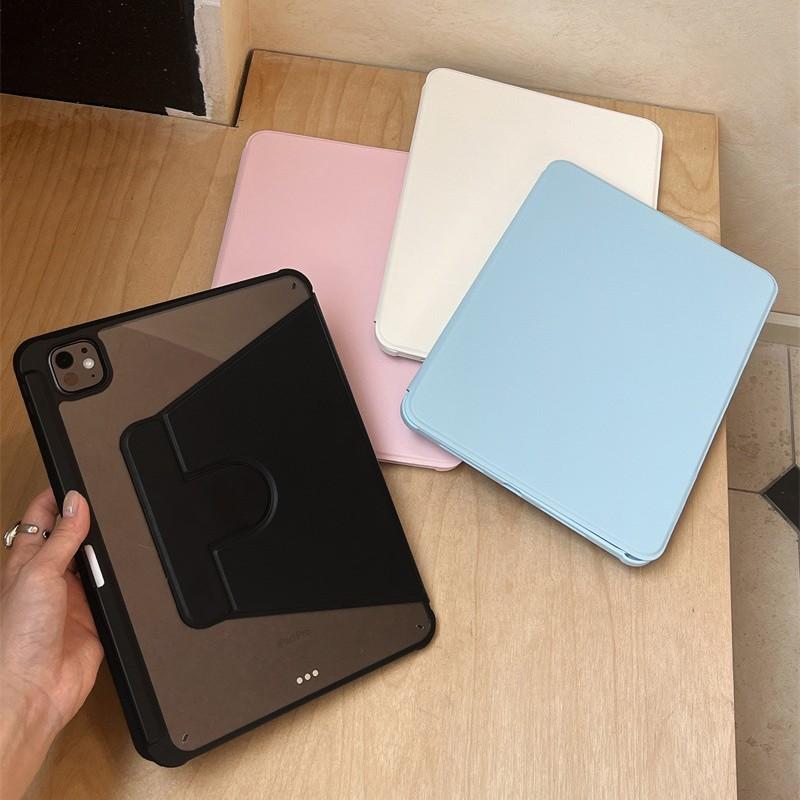 Чехол-подставка с вращением на 360° для нового iPad A16 Air Pro 13 12.9 11 10 9 8 7 6 5 4 3 2 Th Air M3 M2 Mini 7 6 5 4 Ударопрочный чехол для планшета