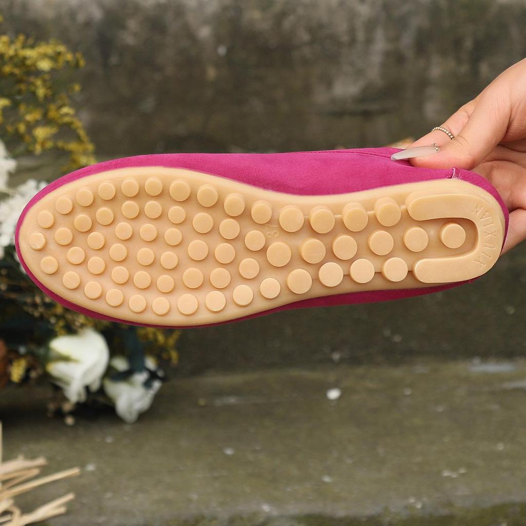 2024 Large-Size Women's Denim Toe Slip-On Shoes with European and American Style