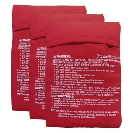 1/2/3/4/5Pcs Microwave Roasted Potato Bag Sustainable Reusable Fluffy Potato Maker Corn Cooking Pouch