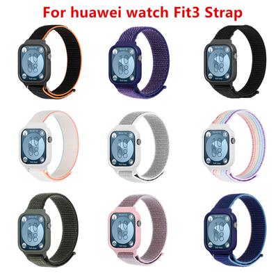 Нейлоновый ремешок для Huawei Watch Fit 3, плетеный спортивный ремешок Correa для Huawei Watch Fit3, ремешок для умных часов, ремешок для часов