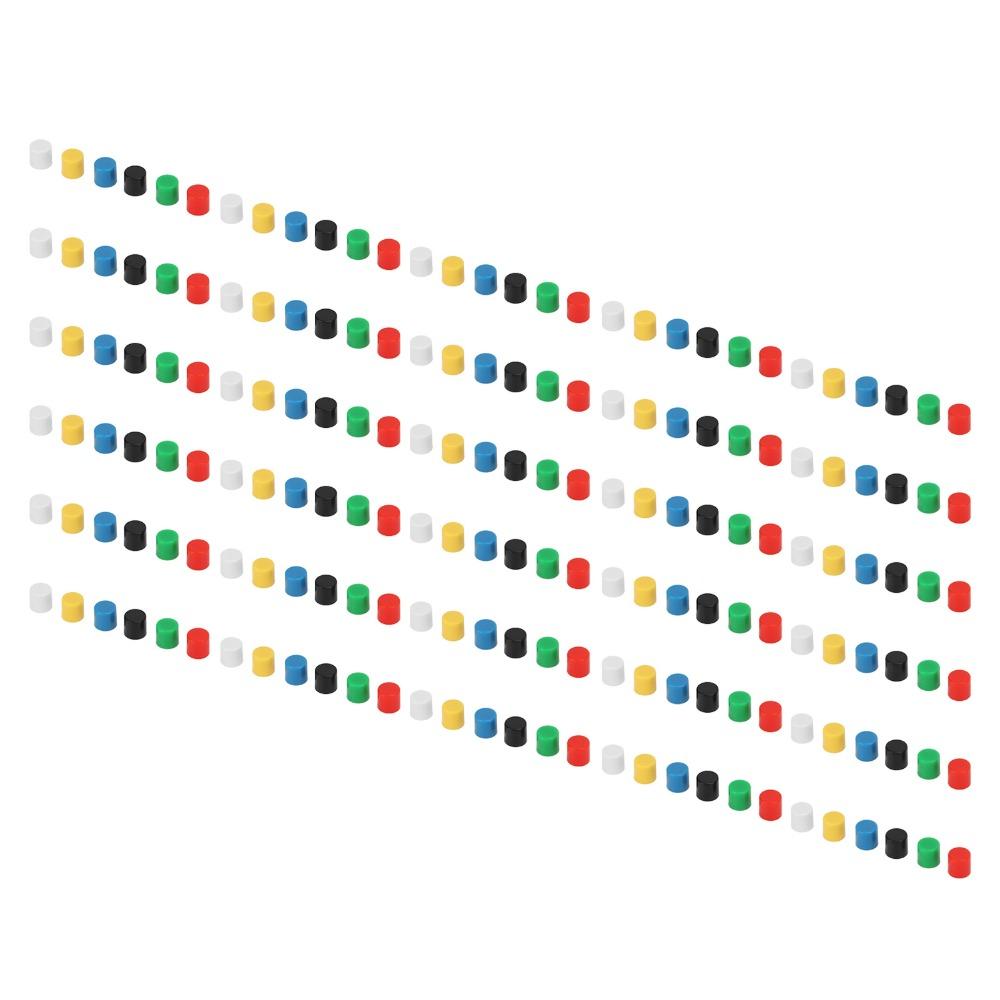180PCS Round Shape Tact Switch Push Button Hat Tactile Push Button Switch Switch Replacement