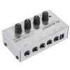 HA400 4 Channel Headphone Amplifier Audio Stereo Musical Equipment with Power Adapter N-AUDIO Instruments/Audio