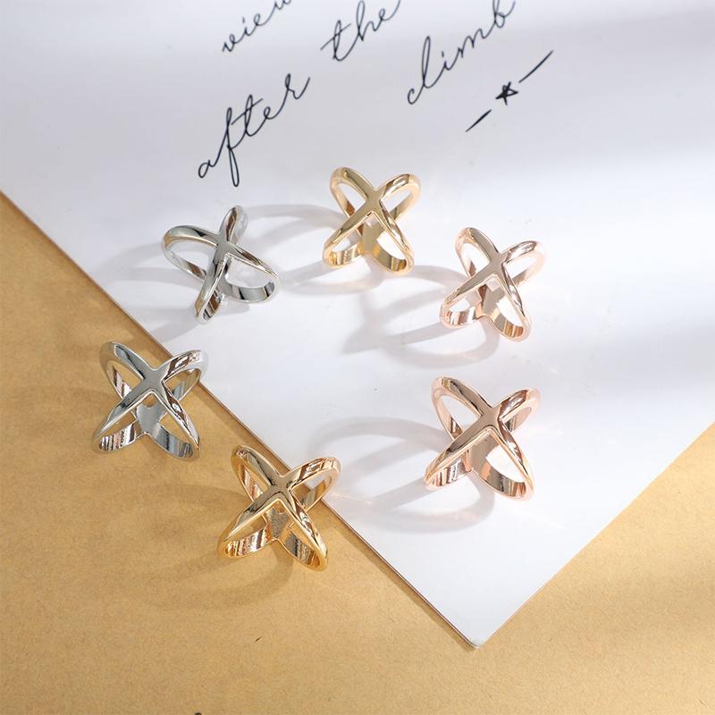 Простая заколка для шарфа с крестом, металлические броши для женщин, держатель для шарфов, платков, ювелирных изделий, одежды, многоцелевых аксессуаров