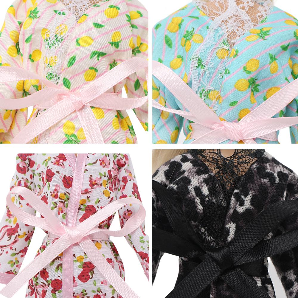 Кукла-пижама для куклы Барби, домашняя одежда, одежда для куклы, пальто для спальни, купальный халат, горячая юбка, аксессуары для куклы, много цветов