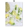 Modern Cocktail Lemon Cucumber Posters Prints Drink Mojito Martini Wall Art Canvas Painting for Bar Kitchen Room Home Decoration