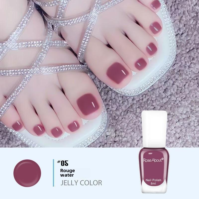 Летний маникюр, без выпечки, стойкий и быстросохнущий, на водной основе, без запаха, рвущийся, прозрачный как лед нюдовый лак для ногтей