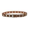New Punk Style Genuine Leather Belt for Women Matte Fashion Versatile Jeans Decorative Trendy Belt for Women