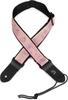 Ukulele Strap Jacquard Ukulele Strap Paisley Pattern 15UKE03 D'Addario Pink/Green []