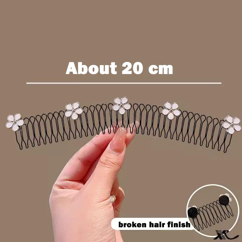 Винтажная камелия цветок жемчуг металл длинная расческа для волос для женщин фиксация непослушных волос повязка на голову инструмент заколка для волос модные аксессуары для волос