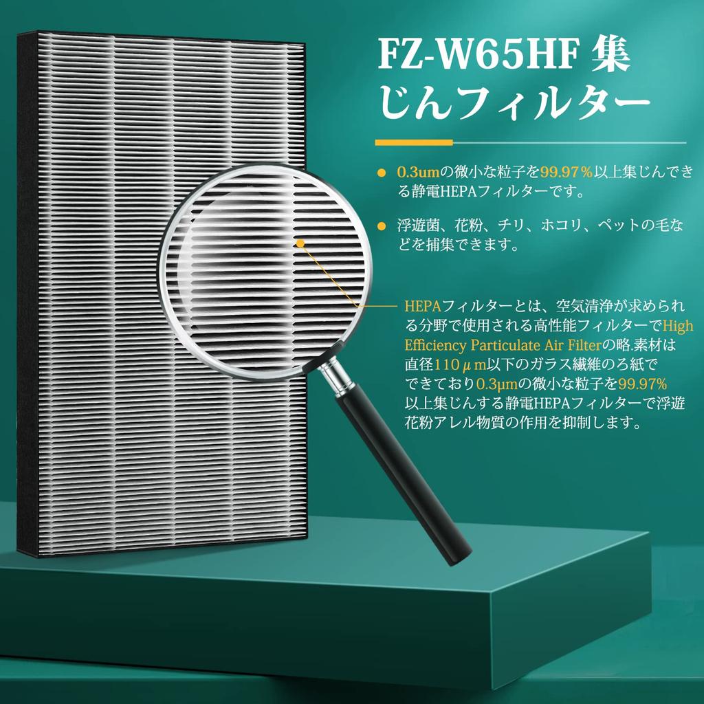 Фильтр для сбора пыли для увлажнителя воздуха Sharp и моющийся дезодорирующий фильтр 280 337 0172 2803370172 совместимый продукт FZ-W65HF KC-65