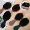 1Pc Oval Boar Bristle & Nylon Hair Comb Mini Anti-Static Hair Scalp Massage Comb Hairbrush Salon Hair Care Brush Styling Tool