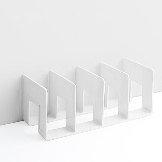 Держатель для книг Нескользящий дизайн нижнего отделения Неопрокидывающийся полый настольный держатель для документов Разделитель для дома Товары для дома