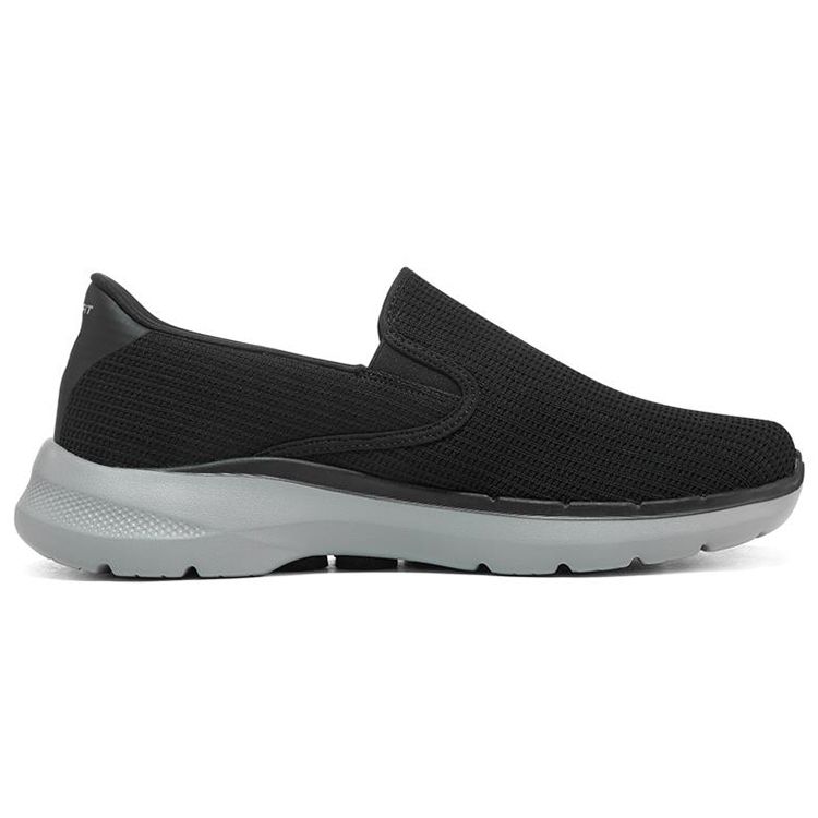 Skechers Go Walk 6 Anaglyph Мужские Черные Низкие Повседневные Кроссовки 216201-BKGY