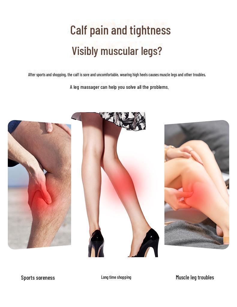 Многофункциональный массажер для ног с горячим компрессом и давлением воздуха для похудения и облегчения боли в икрах