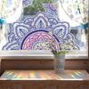 Reflective Rainbow Glass Stickers Colorful Flower Decals Sunlight Dispersing Window Films PVC Clings for Home Decors