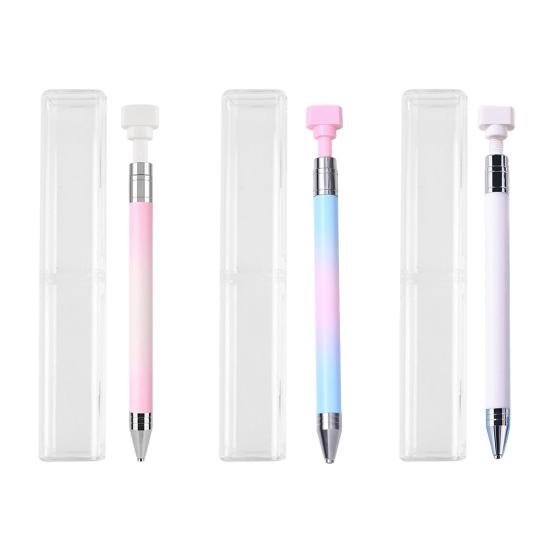 Automatic Refillable Wax Pen DIY Craft Rhinestone Painting Manicure Pen Rhinestones Art Precise Placement