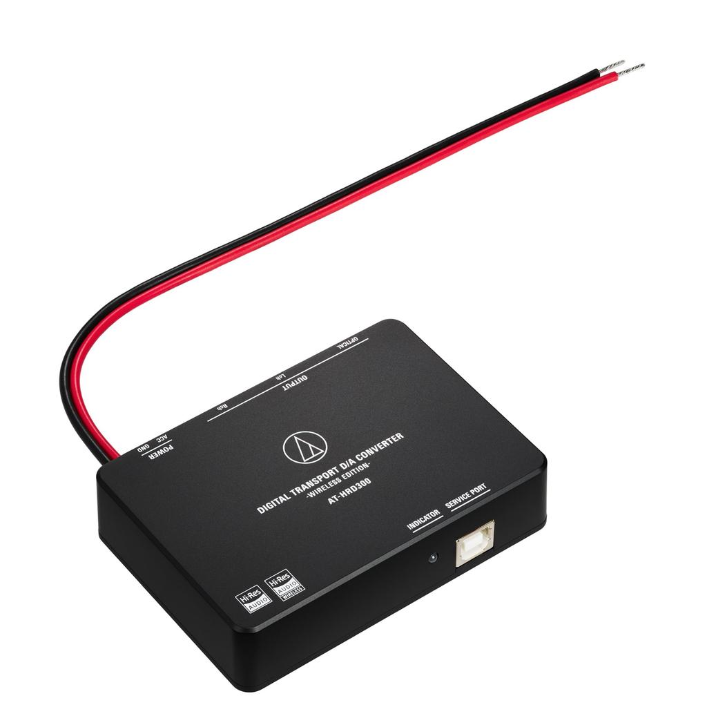 Audio-Technica AT-HRD300 Digital Transport DA Converter, Bluetooth, LDAC, Wireless, High-Resolution Audio, PCM 32-96kHz24bit, DAP, Smartphone, RCA,