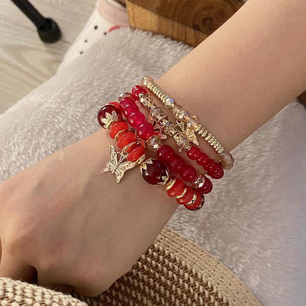 Популярный модный браслет из бусин, богемный браслет-бабочка