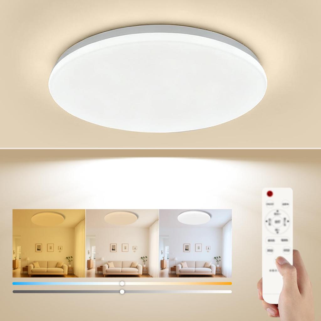 Energy-saving, High-brightness LED Ceiling Light, Suitable for Rooms Up To 4 Tatami Mats (6 Tatami Mats) In Size, 5cm Thin, 28W, No Tools or Wiring