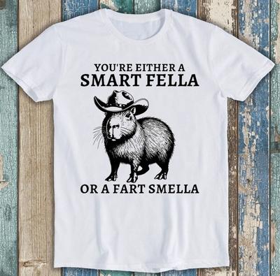 Капибара Умный Парень Или Пердун Продавец Бестселлер Смешной Подарок Футболка 1898