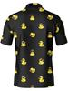 Print Design-Not Textured]2026 Summer New Men'S Plus Size POLO Shirt Men'S Short Sleeve POLO Shirt - Digital Print Pattern - A Group of Yellow Ducks
