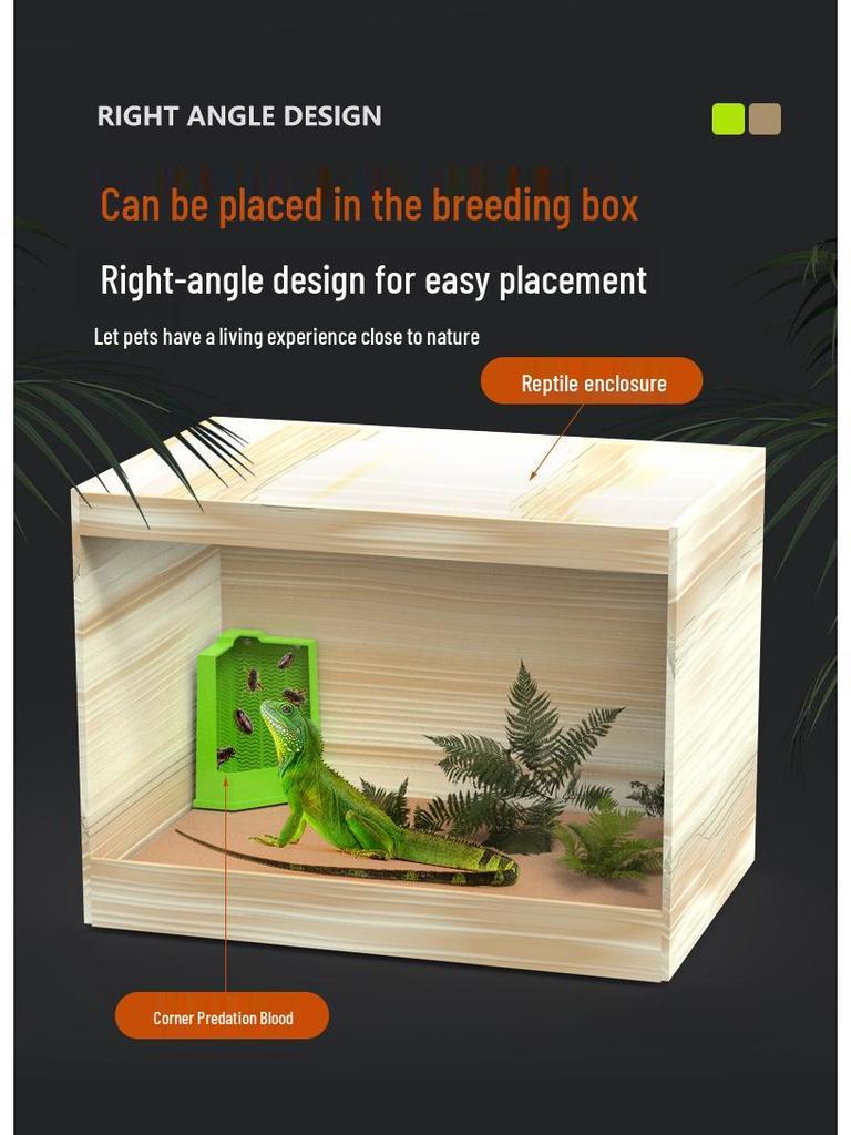 Кормушка для ящериц и гекконов - Подвесная и переносная, имитирует охоту и хищничество в дикой природе