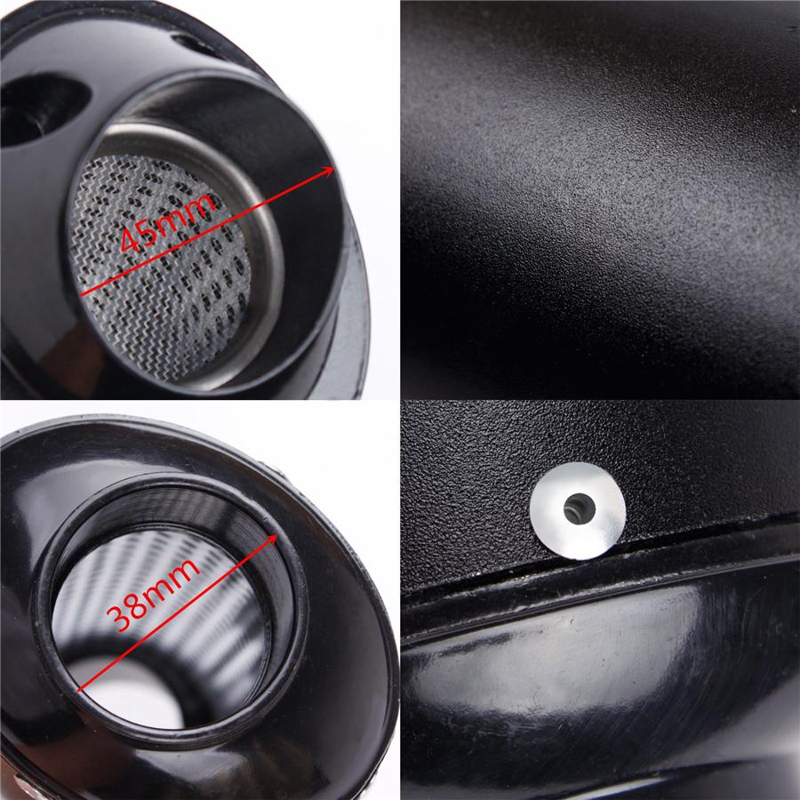 38 мм Мотоциклетный Мотоциклетный Выхлопной Глушитель Труба Сплав Алюминия Выхлопной Глушитель