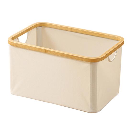 Storage Basket Foldable Deep Large Capacity Thickened Stable Structure With Handle Keep Neat Space Saving Toy Clothes Storage Backet Laundry Backet