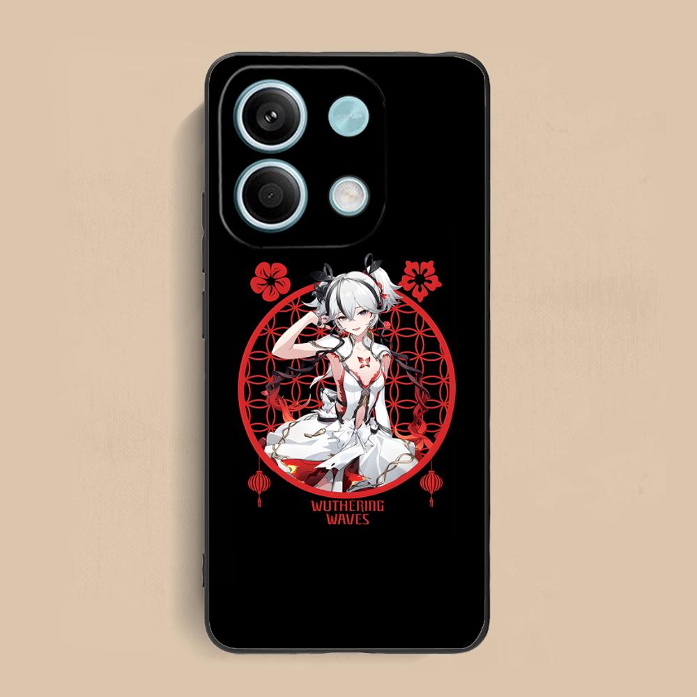 Чехол для телефона Wuthering Waves Camellya для Xiaomi Redmi Note 14 13 12 11 S Pro Plus 4G 5G Цветной печатный чехол Красивые мобильные телефоны