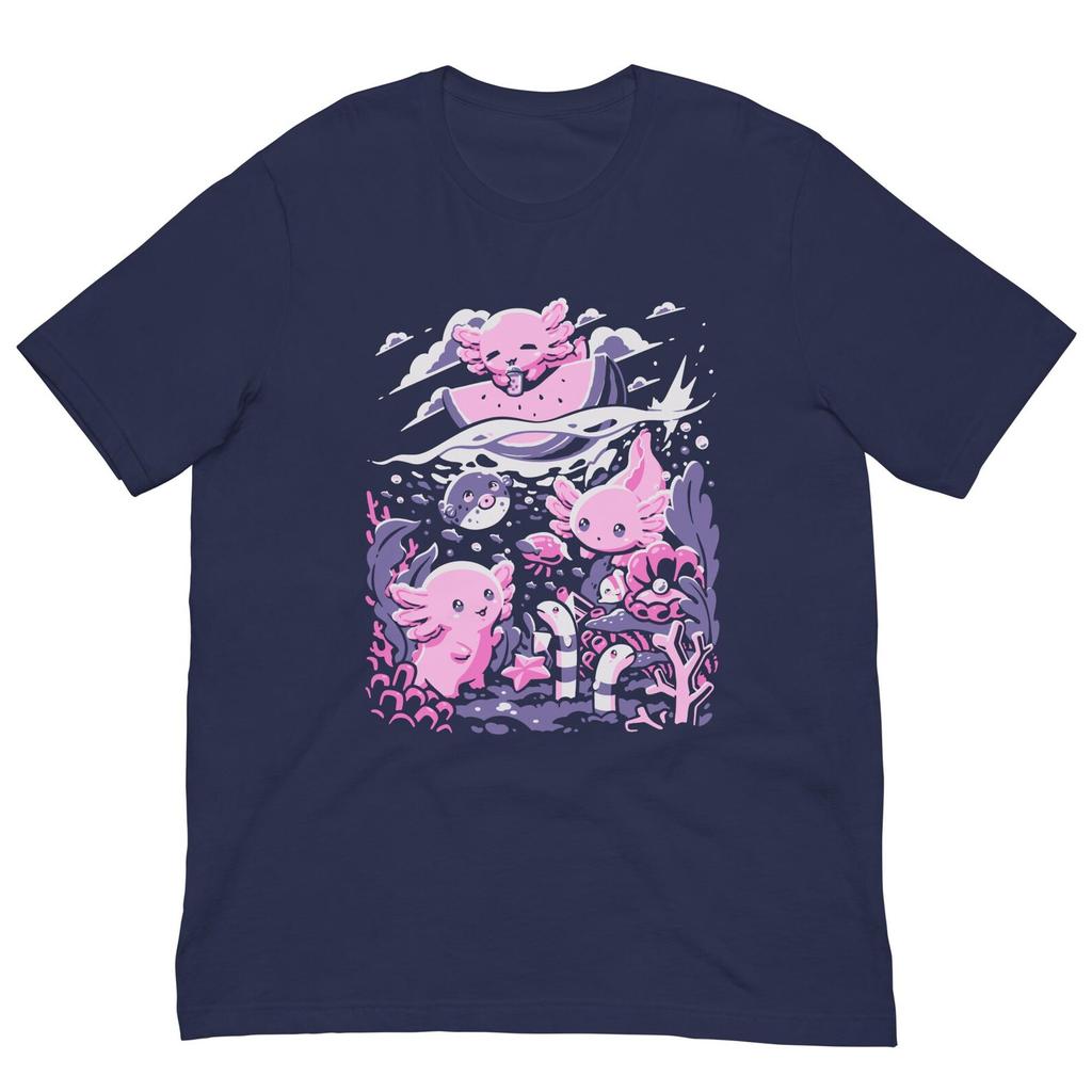 Cute Axolotls Unisex t-Shirt and kids shirt