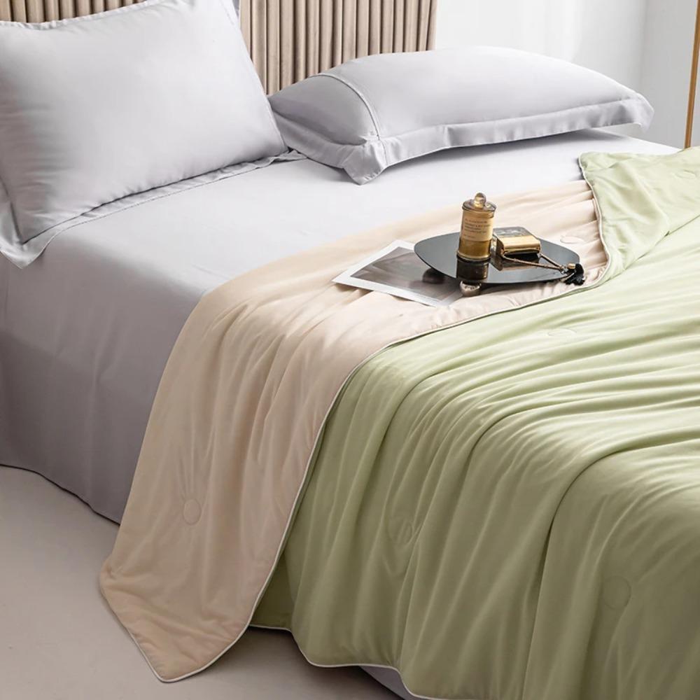 Cooling Fabric Summer Cooling Quilt Solid Color Cooling Blanket Summer Thin Quilt Dormitory