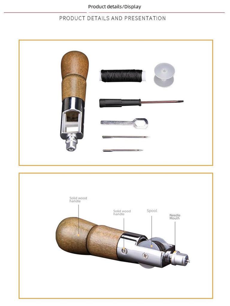 Leather Hand Sewing Machine Craft Tool for DIY Leather Art and Carving