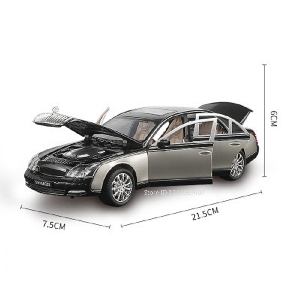 1:Масштаб 1:24 S600 62S Мини Модель Игрушечные Машинки Сплав Литье под Давлением Двери Открываются Звук Свет Оттянуть Назад Резиновые Колеса Машинки Игрушки Подарки для Детей