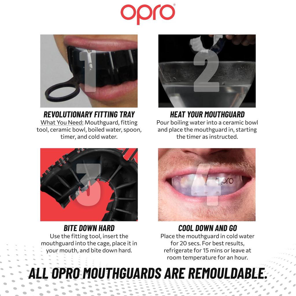 OPRO Mouthguard "Silver" | Sports Mouthpiece | Martial Arts Mouthpiece
