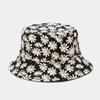 Double-sided Wearable Daisies Bucket Hat Men Women Caps Summer Panama Fold Sun Fishing Fisherman Hat