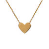 [C5739] - Gold-Plated 'Love' Necklace - 13x13 Mm