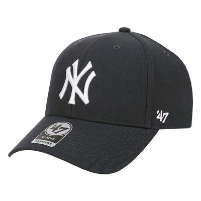 Кепка '47 Brand MLB New York Yankees MVP - Темно-синяя, регулируемая, с ремешком на липучке