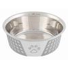 Steel Bowl with Silicone 0.75 L Ø 17 Cm with Dog or Cat Pattern - Trixie