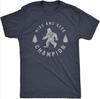 Hide and Seek Champion Funny Bigfoot Graphic Sarcastic T-Shirt 100% Cotton O-Neck Short Sleeve Summer Casual Mens T-shirt