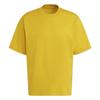 Adidas Solid Color Urban Casual Breathable Heavyweight Short Sleeve T-Shirt Unisex Tops Yellow HC8594