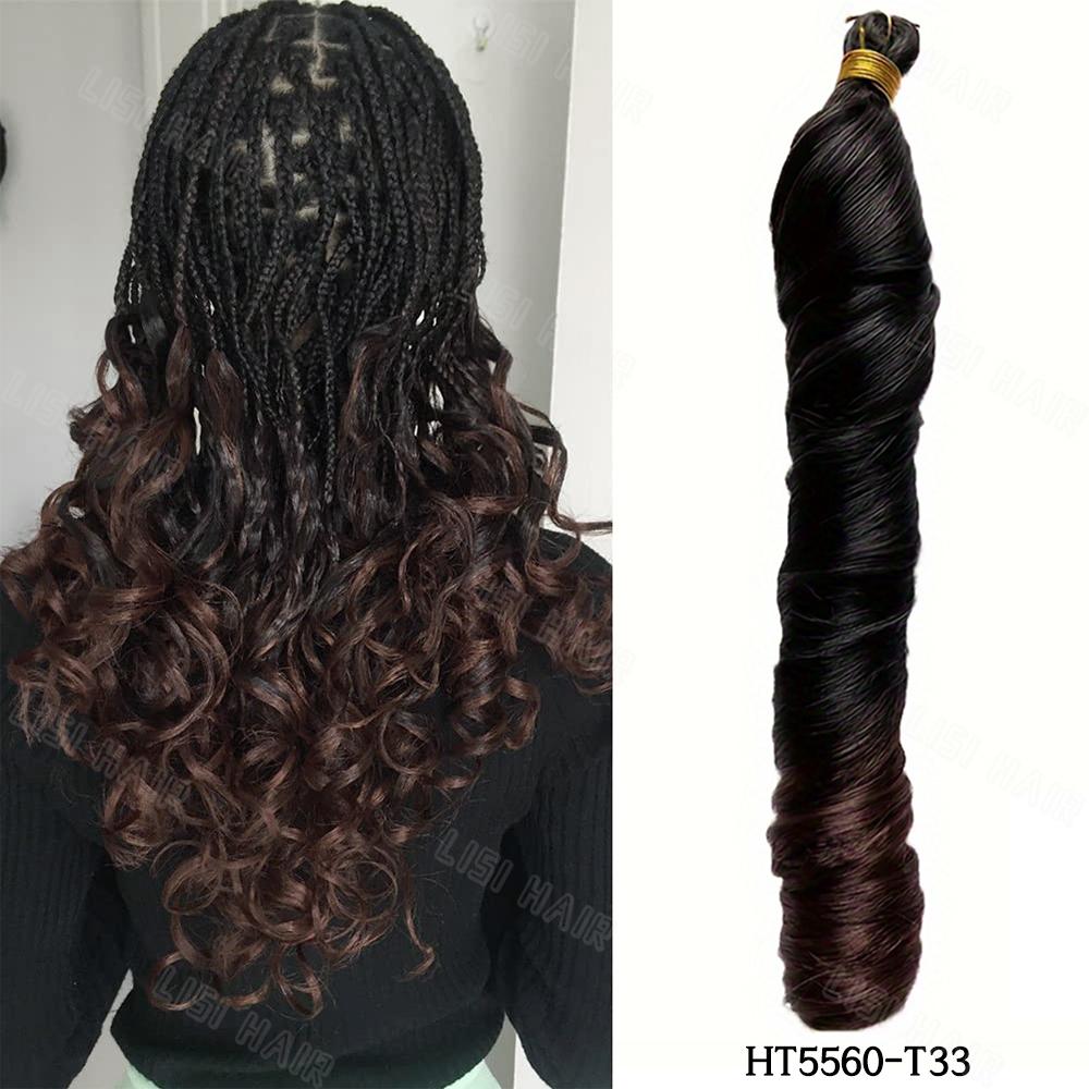 MISS WIG Синтетические длинные вьющиеся косички для наращивания волос, естественный вид, свободный парик для вязания крючком для женщин, одежда для вечеринок и косплея