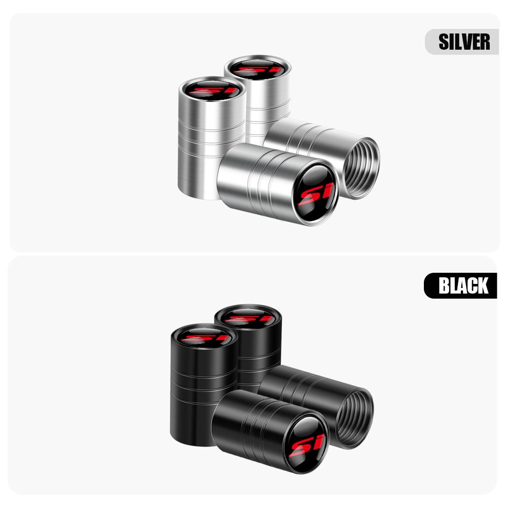 4pcs Car Wheel Tire Valve Caps Air Stem Covers For Honda Civic Accord Fit Jazz Pilot CRV Odyssey Passport City Shuttle HRV Vezel RF6