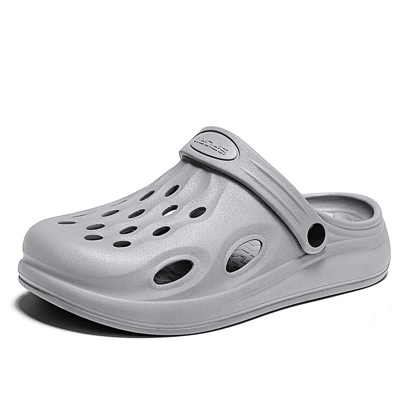 2025 Summer New Hole Shoes for Men Breathable and Comfortable Garden Clogs Slippers Anti Slip Beach Sandals Shoes
