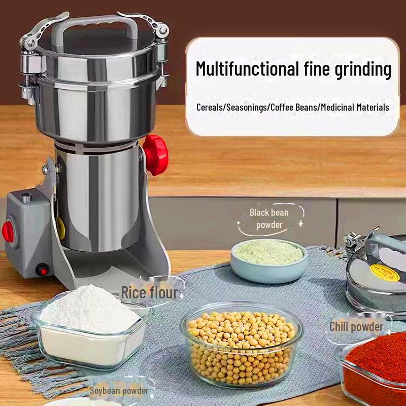 304 Stainless Steel Electric Grain Mill and Kitchen Seasoning Grinder