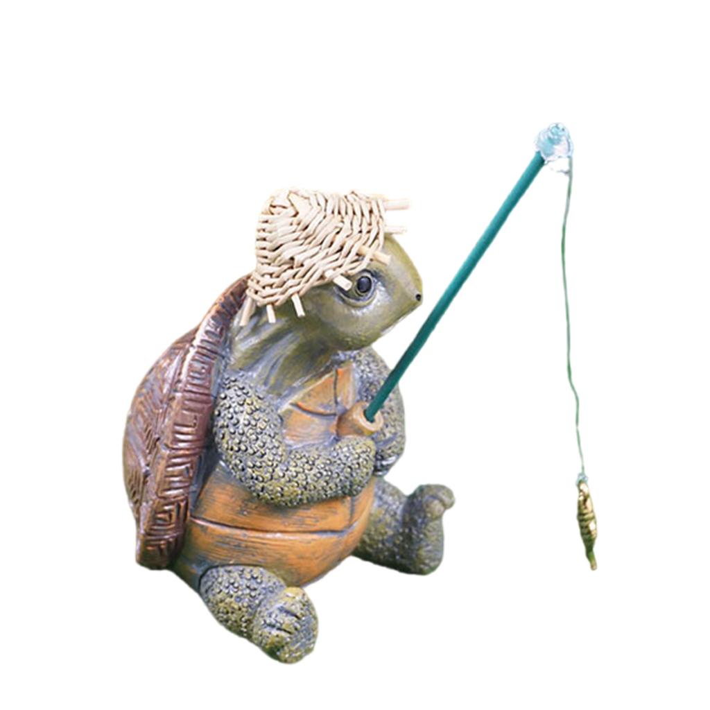 Реалистичная смоляная скульптура черепахи, животное украшение для газона, крыльца и внутреннего убранства, статуэтка животного