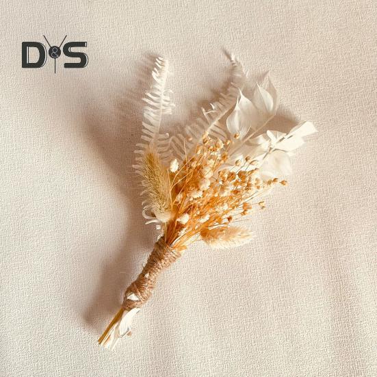 6 шт. искусственный букет из сухоцветов в стиле бохо, мини-букет цветов своими руками, ваза для свадебной вечеринки, домашнего офиса, стола, центральное украшение