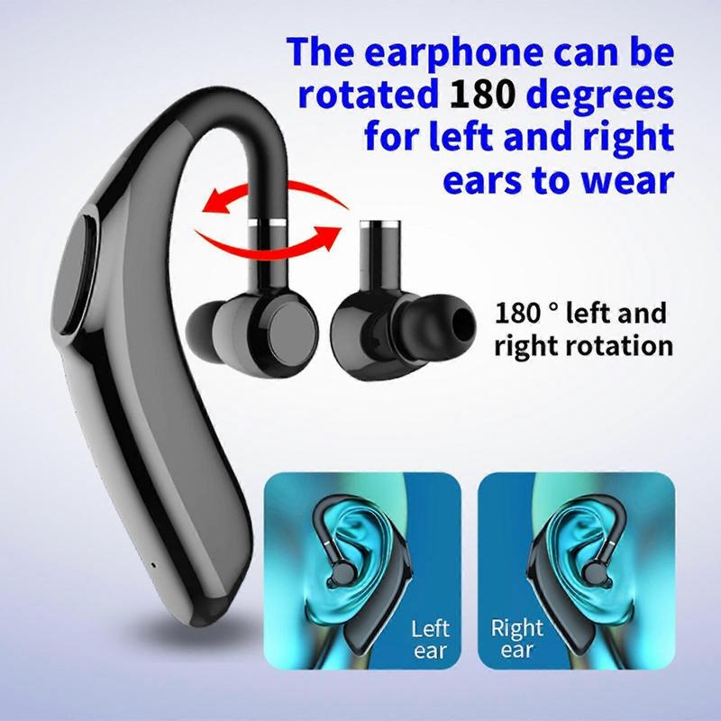 Wireless Bluetooth 5.1 Headphones Ear-hook Single Earbud