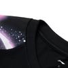 Li Ning Comfortable Breathable Short Sleeve Table Tennis Competition T-Shirt Men Tops Black AAYV069-1